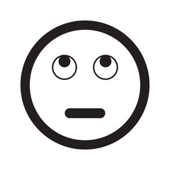 Emoji face reaction icon design