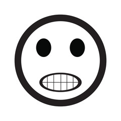 Emoji face reaction icon design