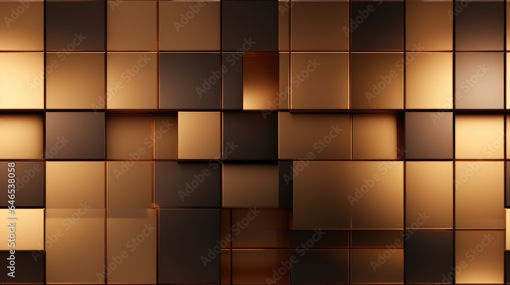 Poster seamless golden square tile texture background. versatility of this design element, perfect for inte