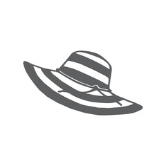 woman hat drawing, woman hat illustration