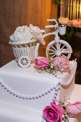 Social Events; Tasty Decorated Cake For Party Or Celebration
