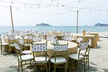 Decorated Tables For Outdoor Reception