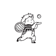 Handdrawn kid illustration, child drawing, cute kid