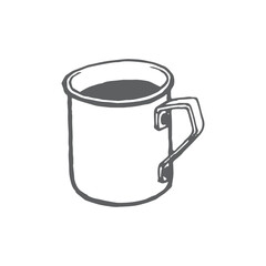coffee or tea cup drawing, mug, cup illustration