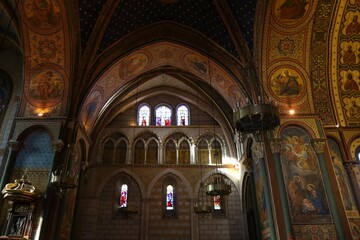 Fototapeta na wymiar La cathédrale Saint Caprais, ville de Agen, département du Lot et Garonne, France