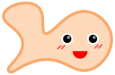 Smile shape icon. Vector illustration.	