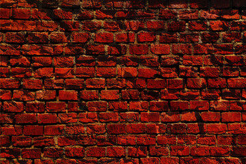 Dark brick wall texture pattern - 646543286