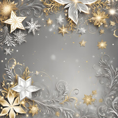 Holiday shimmering gold and silver background seq 22 of 43