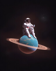 Astronaut in space 