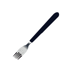 Shiny silverware on clean white background