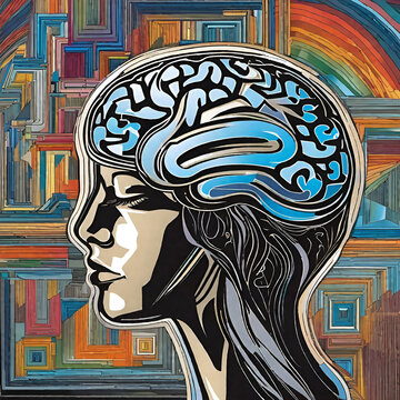 Human brain under duress as the mind stresses environmental anxieties 