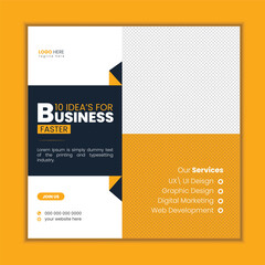 Obraz premium Corporate Business Social media post design. Corporate social media web banner design, Facebook Post, Instagram Post template
