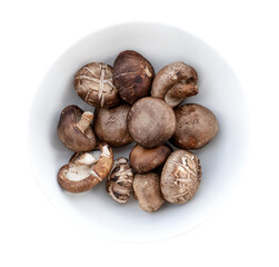 Shiitake Mushroom in white bowl