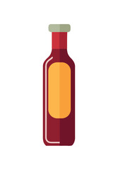 Sauce bottle icon with label