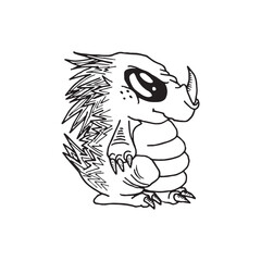 Handdrawn magic creature, Magic animal drawing