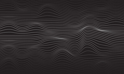 abstract background wavy contour line outline