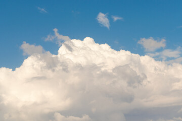 A dramatic sky and clouds on a beautiful clear day.