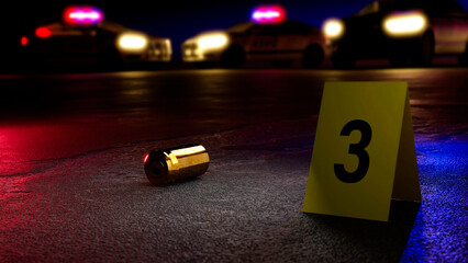 Crime scene, CSI investigation