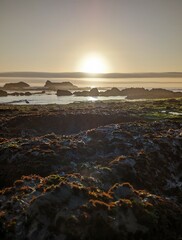 beautiful sunset over the ocean, sunset on the beach, breathtaking sunset ocean, sunset over the sea