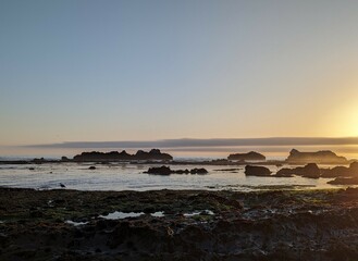 beautiful sunset over the ocean, sunset on the beach, breathtaking sunset ocean, sunset over the sea