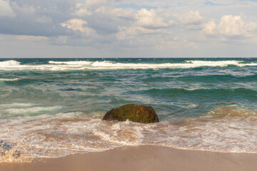 sea, sand, sun in a sparkling air. beautiful holiday scenery