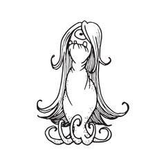 Handdrawn magic creature, Magic animal drawing