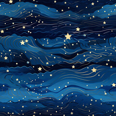 Starry Night Waves