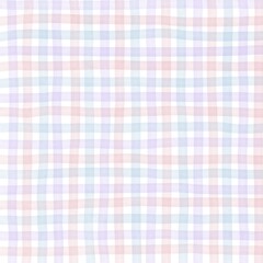 Pink Purple Blue Gingham Check Hand Drawn Background