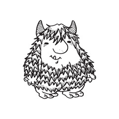 Handdrawn magic creature, Magic animal drawing