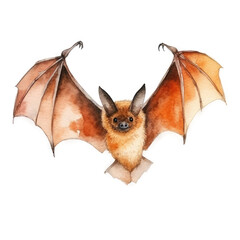 Orange Black Bat halloween , Isolated On Transparent, PNG