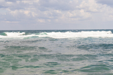 Fototapeta premium sea, sand, sun in a sparkling air. beautiful holiday scenery