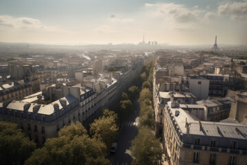 Photorealistic Paris: A Detailed Urban Portrait Landscape
