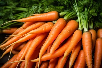 fresh farm carrots close up frame background wallpaper