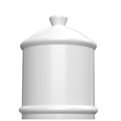 3D rendering illustration of a porcelain jar