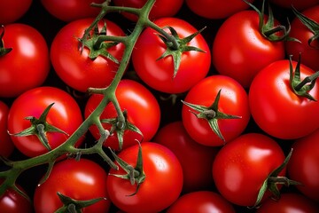 big red fresh tomato close up frame background wallpaper