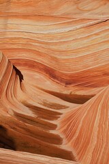 Flowing Lines and Rich Colors in the Rock Formations of The Wave, Arizona