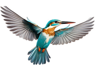 Transparent Kingfisher's Aerial Glide