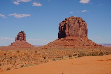 Fototapeta premium Monument Valley Landscape with Iconic Rock Formations, Arizona