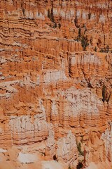 Close-up of Striated Rock Layers in Bryce Canyon National Park