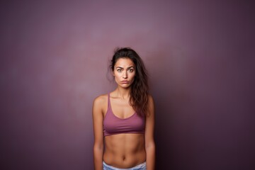 Fototapeta premium dissatisfied young woman a sad, tired and upset woman