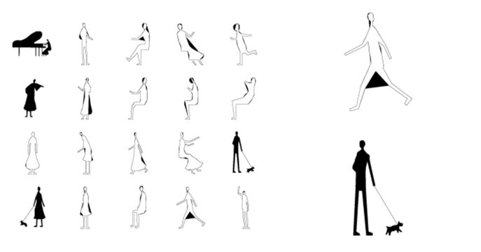 Architecture silhouette set