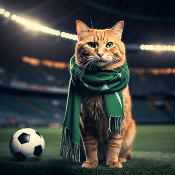 Feline Soccer fan