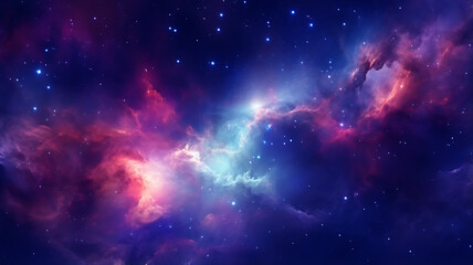 Obraz na płótnie Canvas Colorful space galaxy cloud nebula. Stary night cosmos. Universe science astronomy. Supernova background