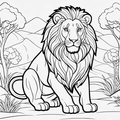 Make Coloring Memorable with 3D Pages Featuring a Playful Lion's Roaring Adventures