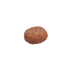  Delicious single dog food ball over isolated white background