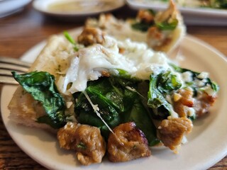 sausage, spinach and cheese appetizer