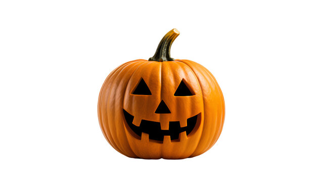 Halloween pumpkins without background. Pumpkin decoration with transparent background. Halloween decoration.