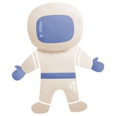 Cute astronaut illustration isolated on white background