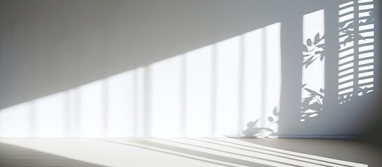 Fototapeta premium Window shadow on wall.
