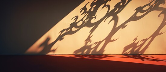 Abstract artistic style with unique shadow and lighting effects.